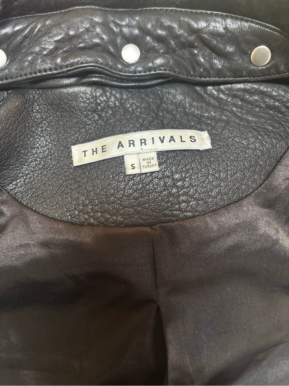 ⚡ THE ARRIVALS Rainer Structured Moto Leather Jacket - Small 🎸🖤 - Picture 11 of 15